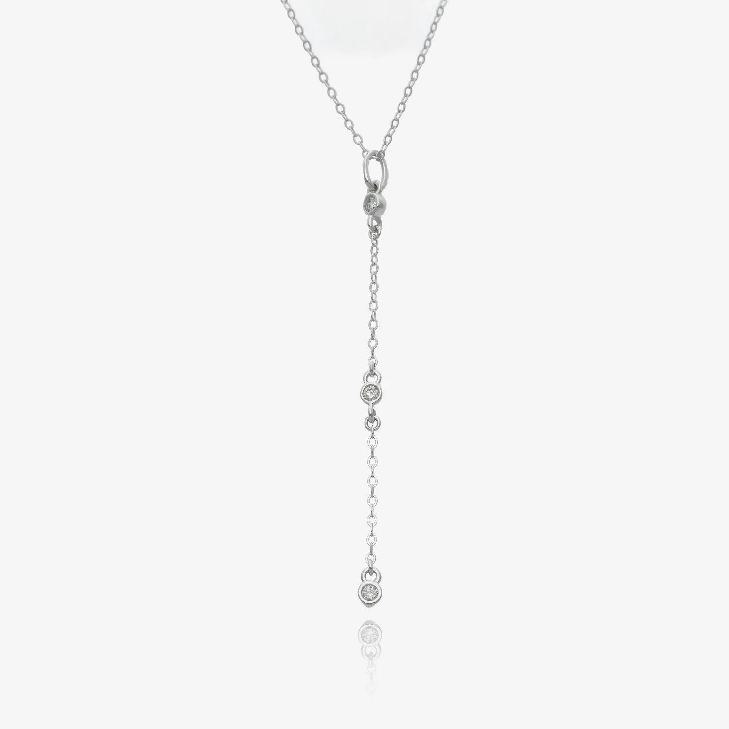 Sliding Diamond Drips Chain 10k Necklace