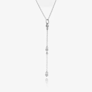 Sliding Diamond Drips Chain 10k Necklace