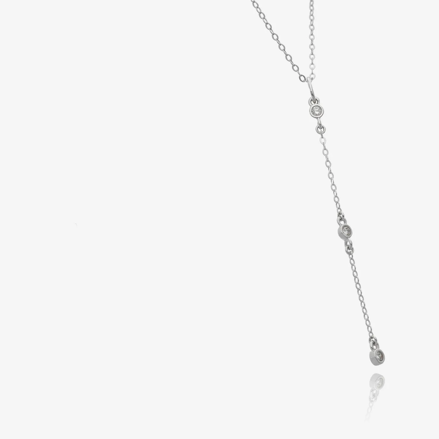 Sliding Diamond Drips Chain 10k Necklace