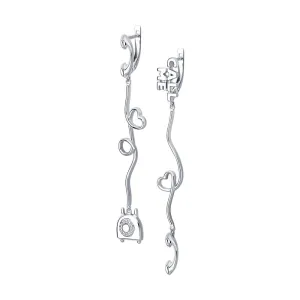 SOKOLOV - Drop Retro Phone Call Me Earrings
