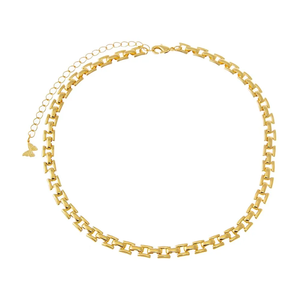 Solid Watch Link Chain Choker