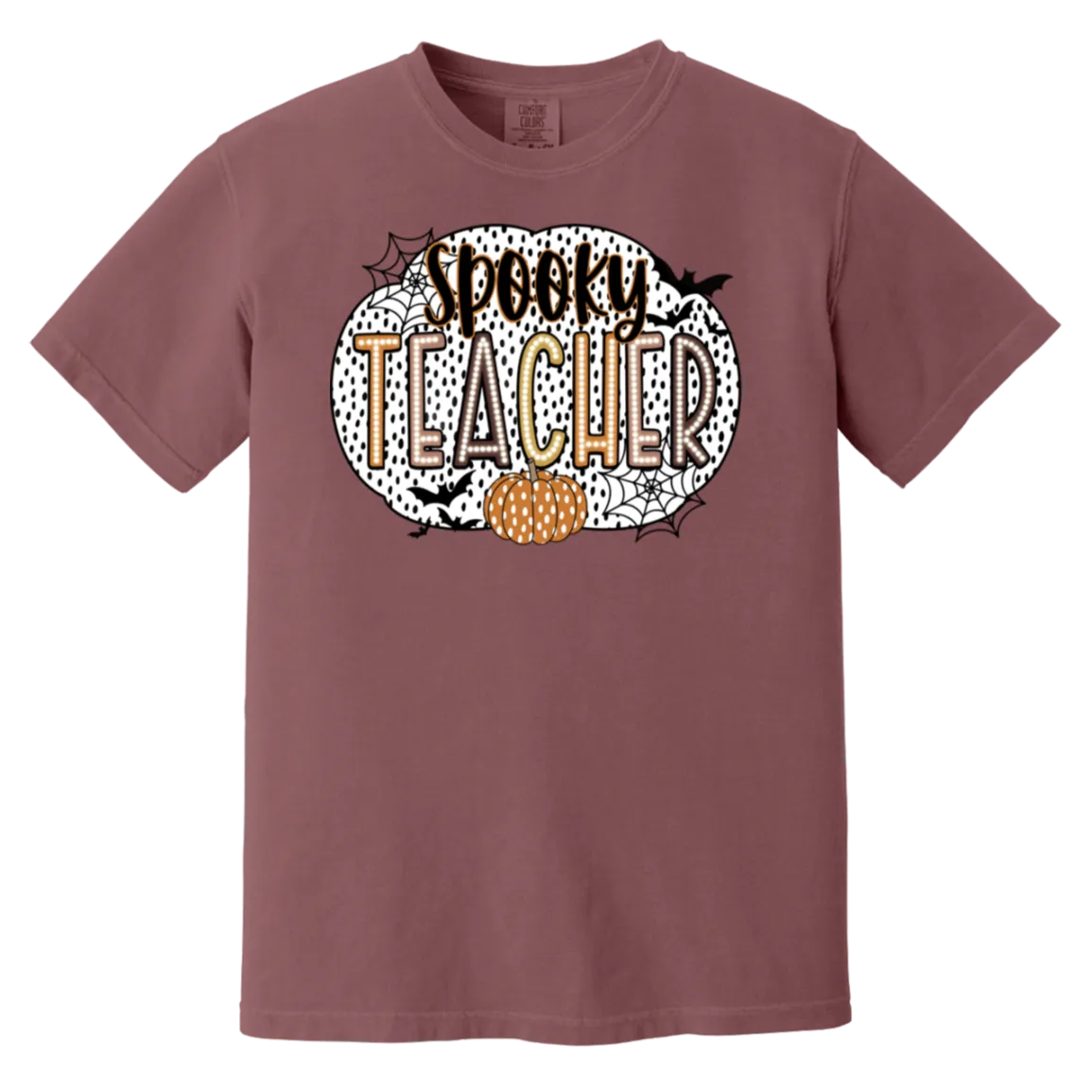 Spooky Teacher Comfort Colors T-Shirt – Perfect for Fall Fun in the Classroom!