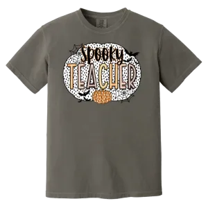 Spooky Teacher Comfort Colors T-Shirt – Perfect for Fall Fun in the Classroom!