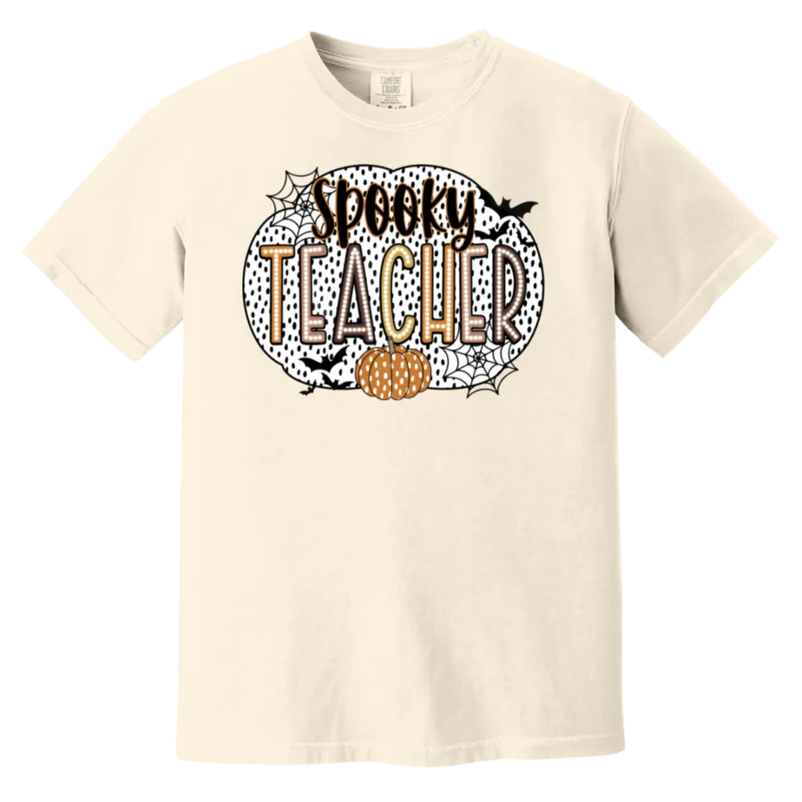 Spooky Teacher Comfort Colors T-Shirt – Perfect for Fall Fun in the Classroom!