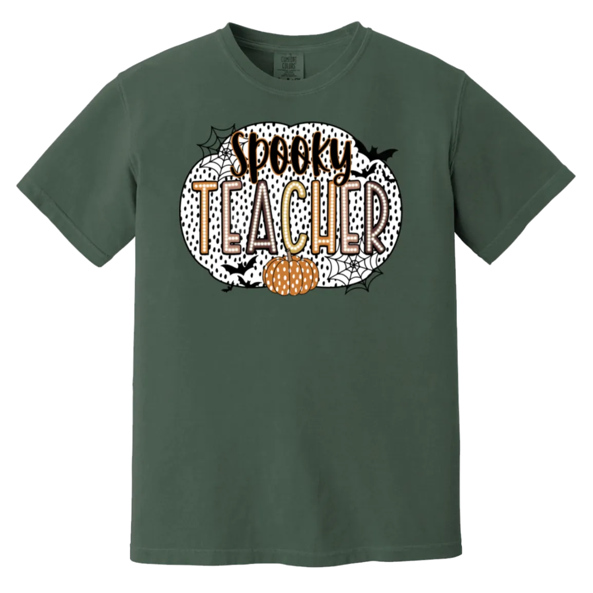 Spooky Teacher Comfort Colors T-Shirt – Perfect for Fall Fun in the Classroom!