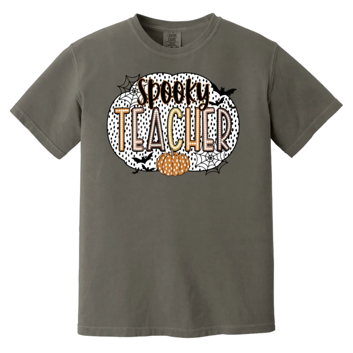 Spooky Teacher Comfort Colors T-Shirt – Perfect for Fall Fun in the Classroom!