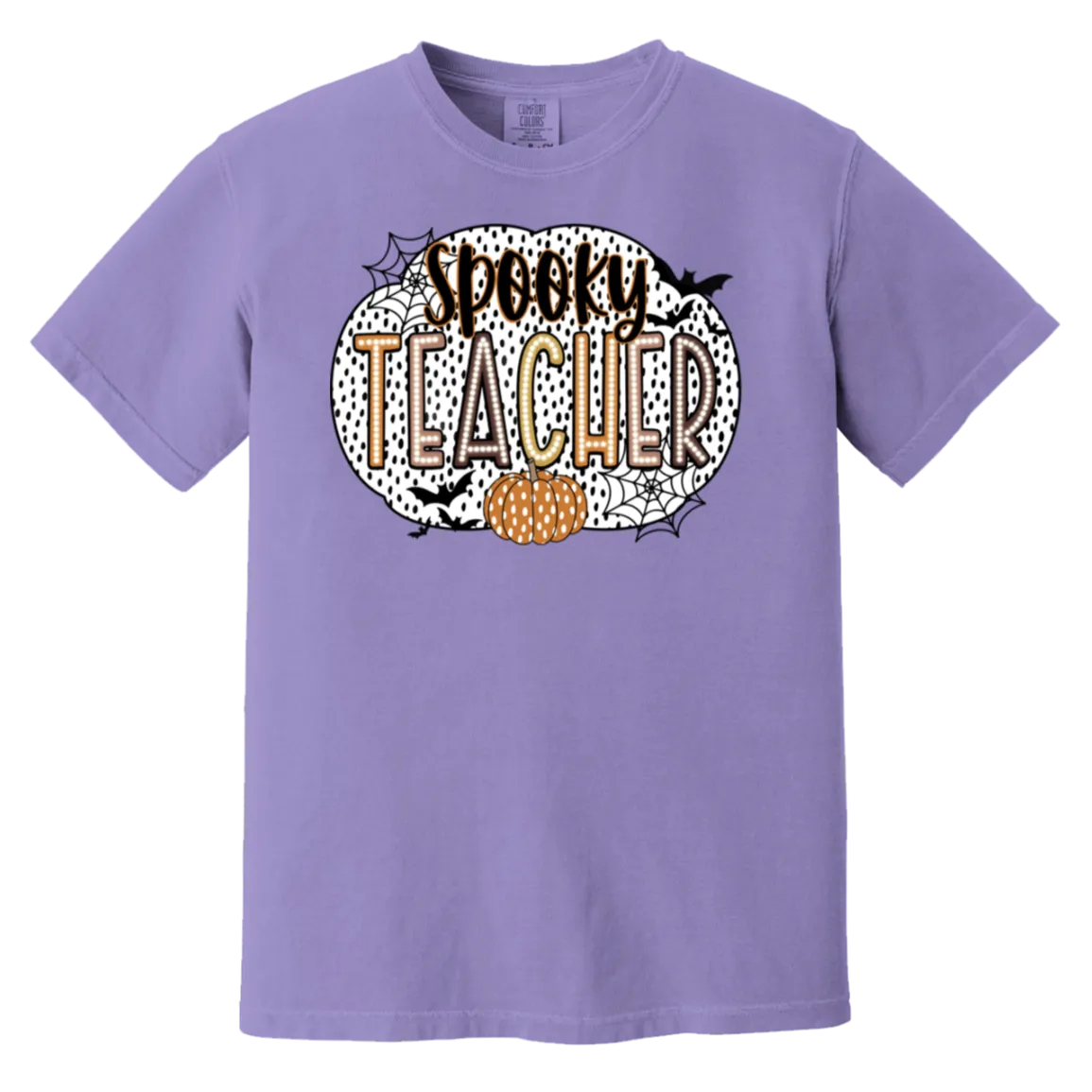Spooky Teacher Comfort Colors T-Shirt – Perfect for Fall Fun in the Classroom!