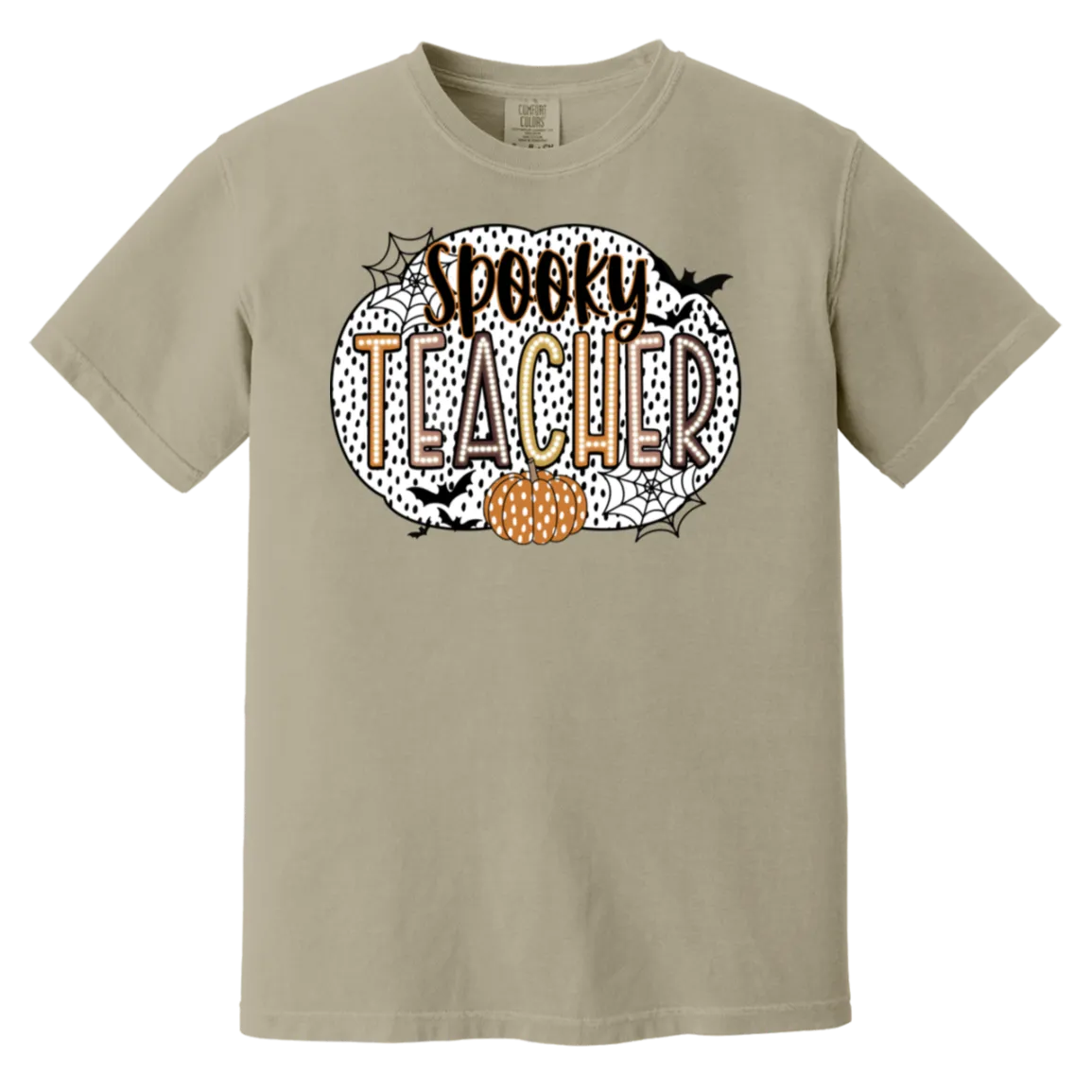 Spooky Teacher Comfort Colors T-Shirt – Perfect for Fall Fun in the Classroom!