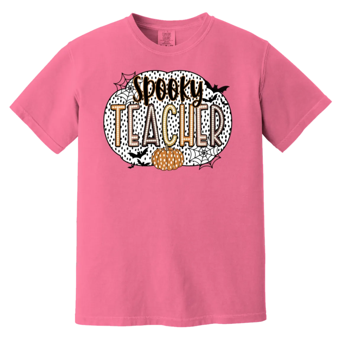 Spooky Teacher Comfort Colors T-Shirt – Perfect for Fall Fun in the Classroom!
