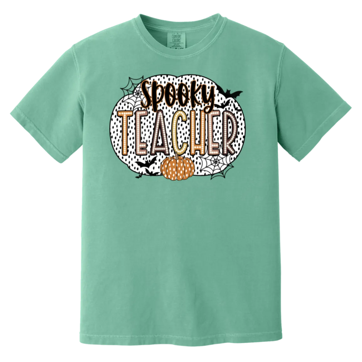 Spooky Teacher Comfort Colors T-Shirt – Perfect for Fall Fun in the Classroom!