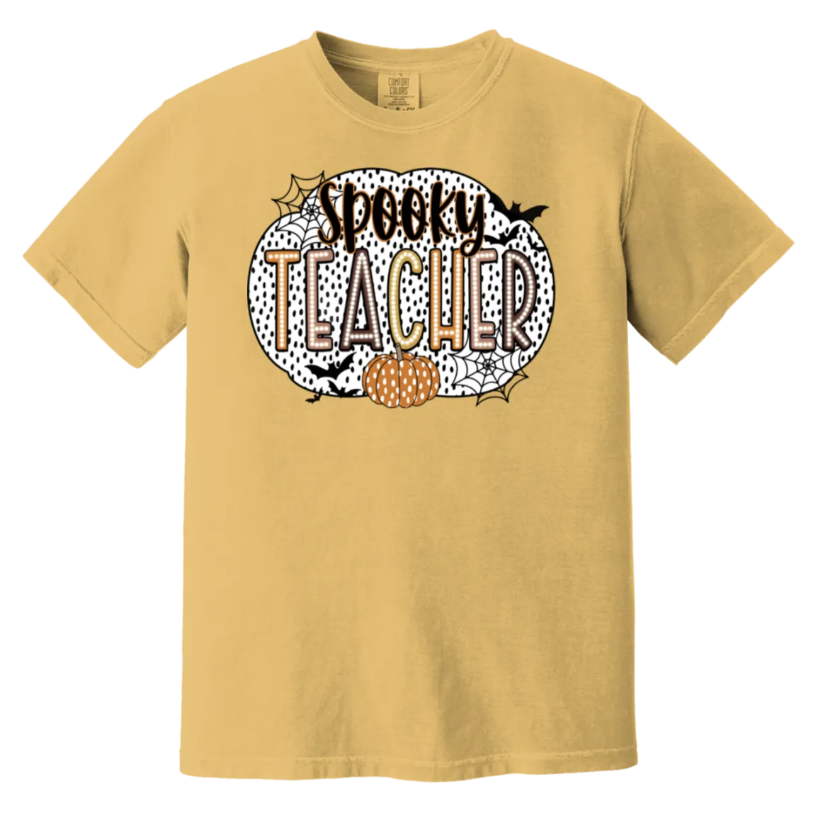 Spooky Teacher Comfort Colors T-Shirt – Perfect for Fall Fun in the Classroom!