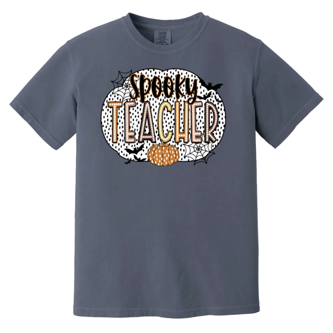 Spooky Teacher Comfort Colors T-Shirt – Perfect for Fall Fun in the Classroom!