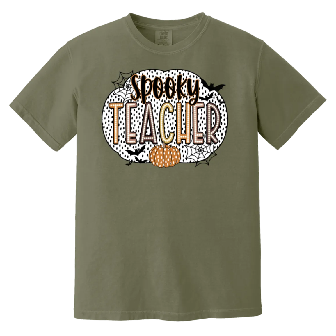 Spooky Teacher Comfort Colors T-Shirt – Perfect for Fall Fun in the Classroom!