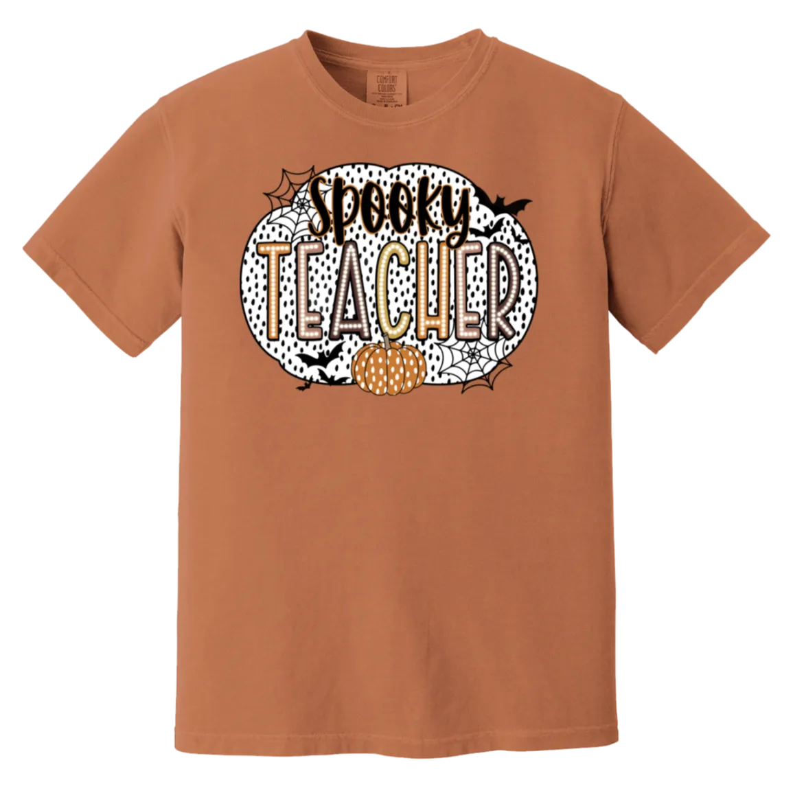 Spooky Teacher Comfort Colors T-Shirt – Perfect for Fall Fun in the Classroom!