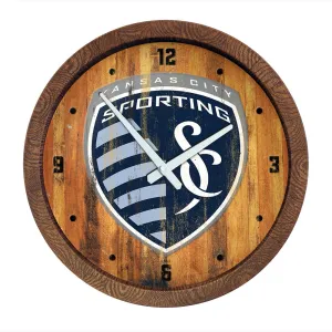 Sporting Kansas City: Weathered "Faux" Barrel Top Clock