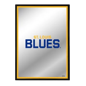 St. Louis Blues: Logo - Framed Mirrored Wall Sign
