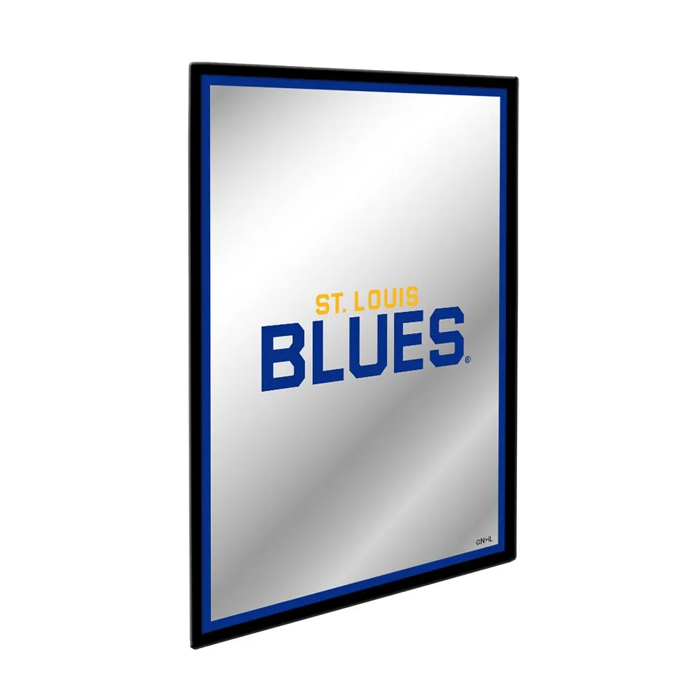 St. Louis Blues: Logo - Framed Mirrored Wall Sign