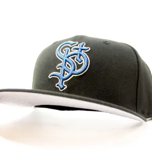 St. Paul Saints New Era 59Fifty Fitted Hat (Glow in the Dark Black Gray Under Brim)