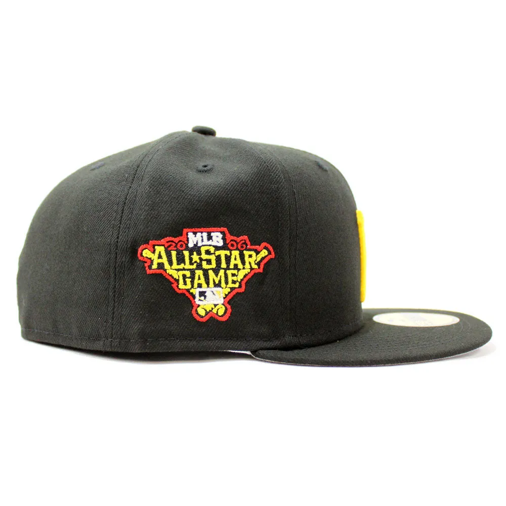 Superstar Pittsburgh Pirates 2006 All Star Game New Era 59Fifty Fitted Hat (Black Grey Under Brim)