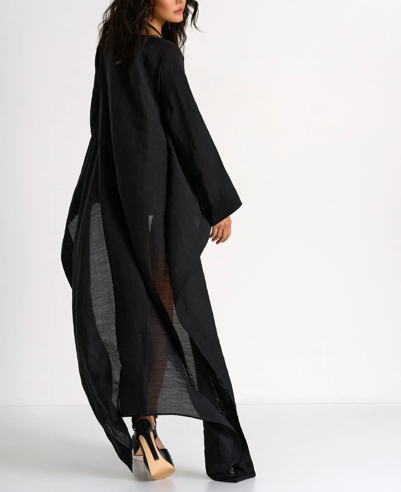 Taffeta Tunic In Navy - SHAN