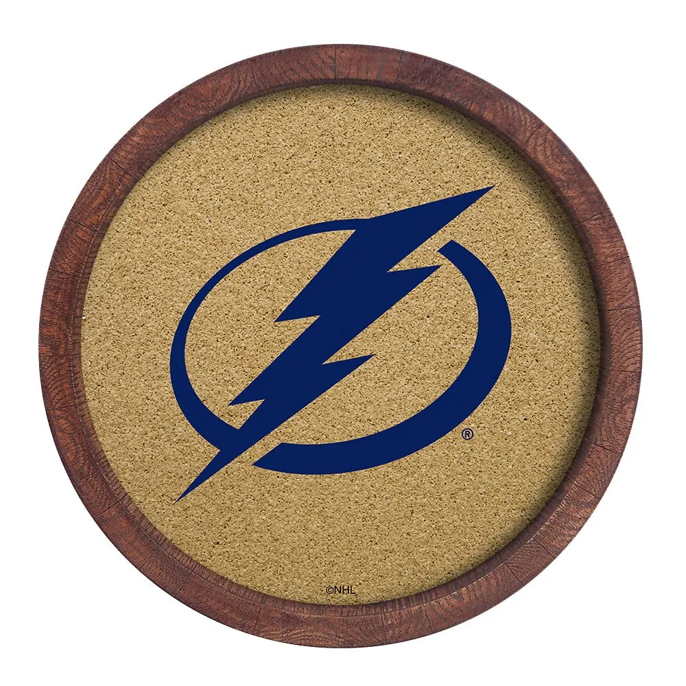 Tampa Bay Lightning: Barrel Top Cork Note Board
