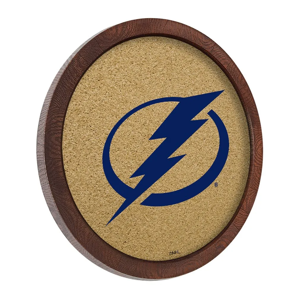 Tampa Bay Lightning: Barrel Top Cork Note Board