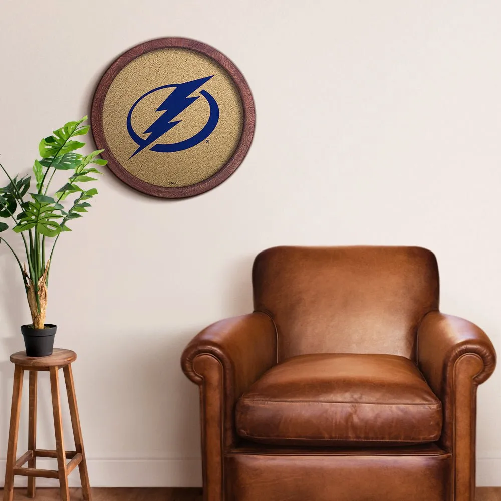 Tampa Bay Lightning: Barrel Top Cork Note Board