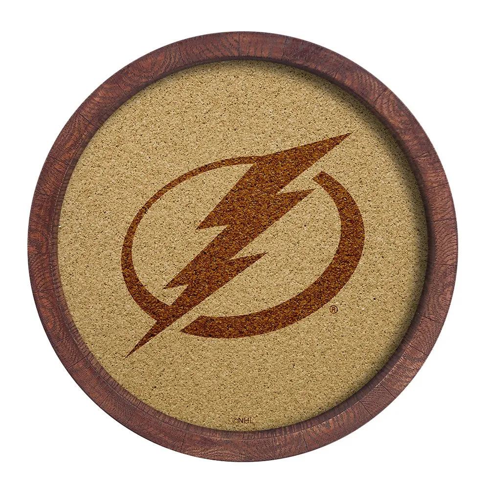 Tampa Bay Lightning: Barrel Top Cork Note Board