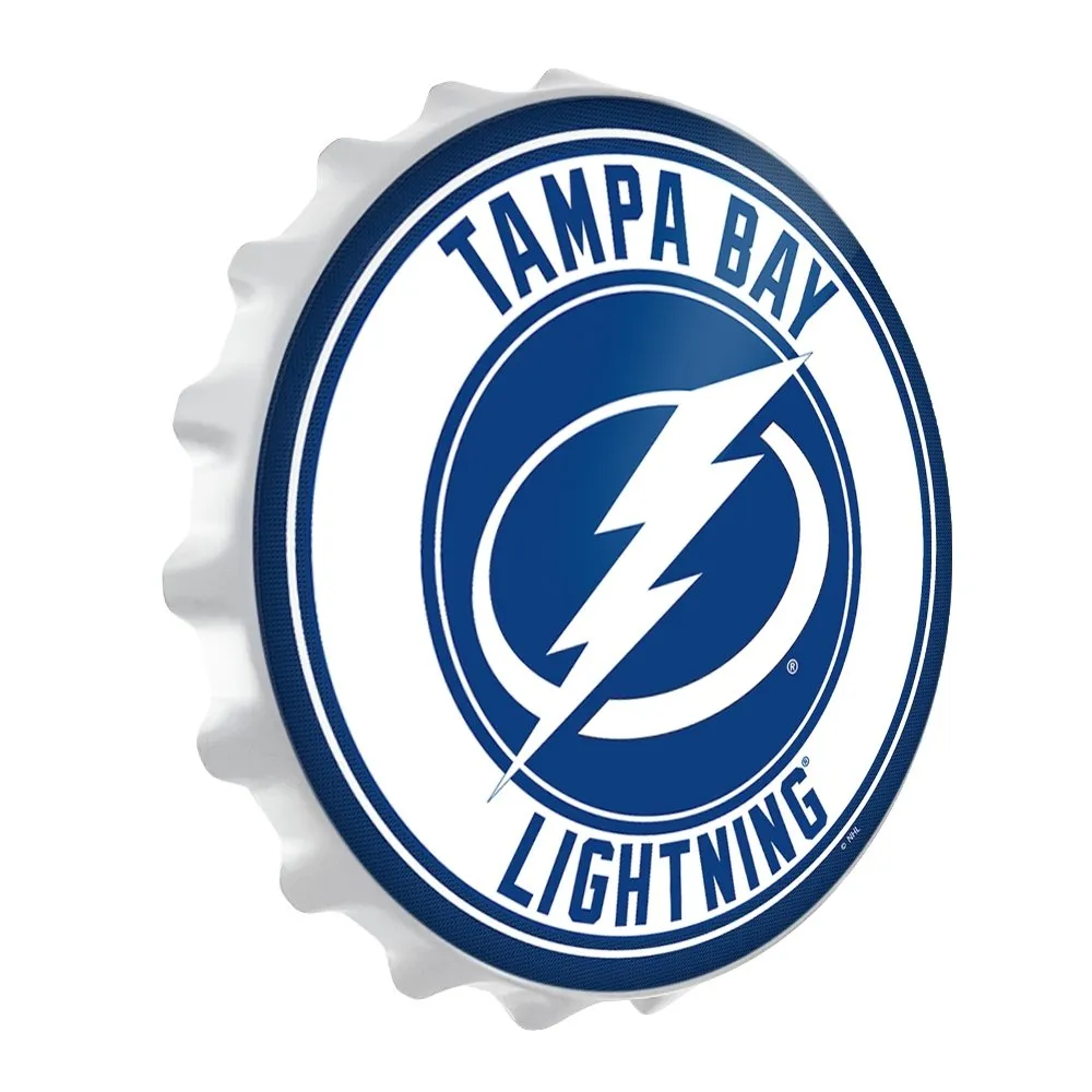 Tampa Bay Lightning: Bottle Cap Wall Sign
