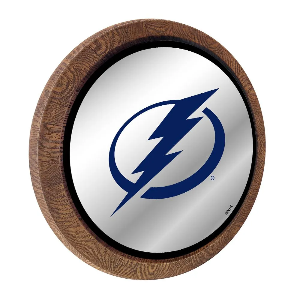Tampa Bay Lightning: Mirrored Barrel Top Wall Sign