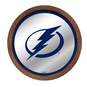 Tampa Bay Lightning: Mirrored Barrel Top Wall Sign