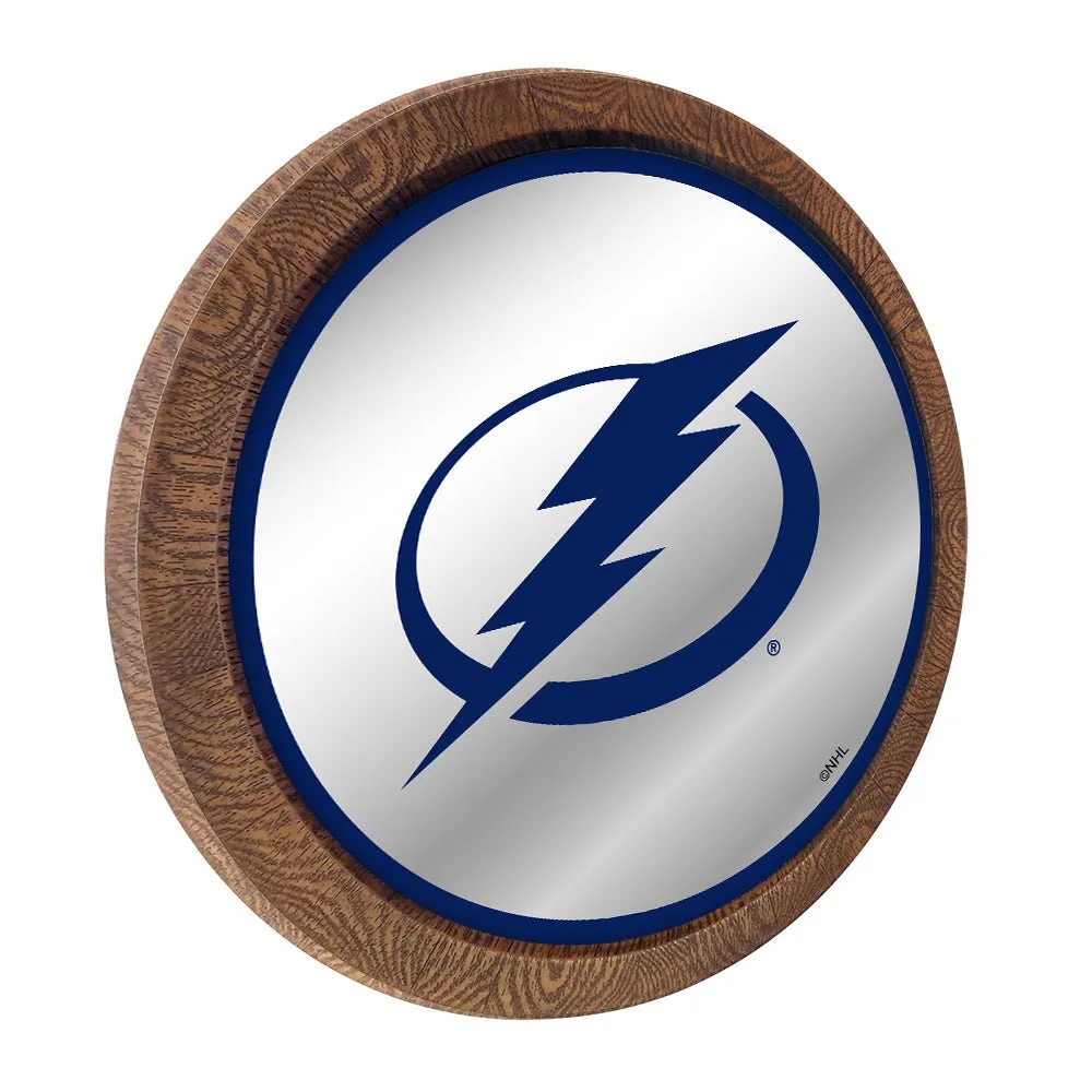 Tampa Bay Lightning: Mirrored Barrel Top Wall Sign