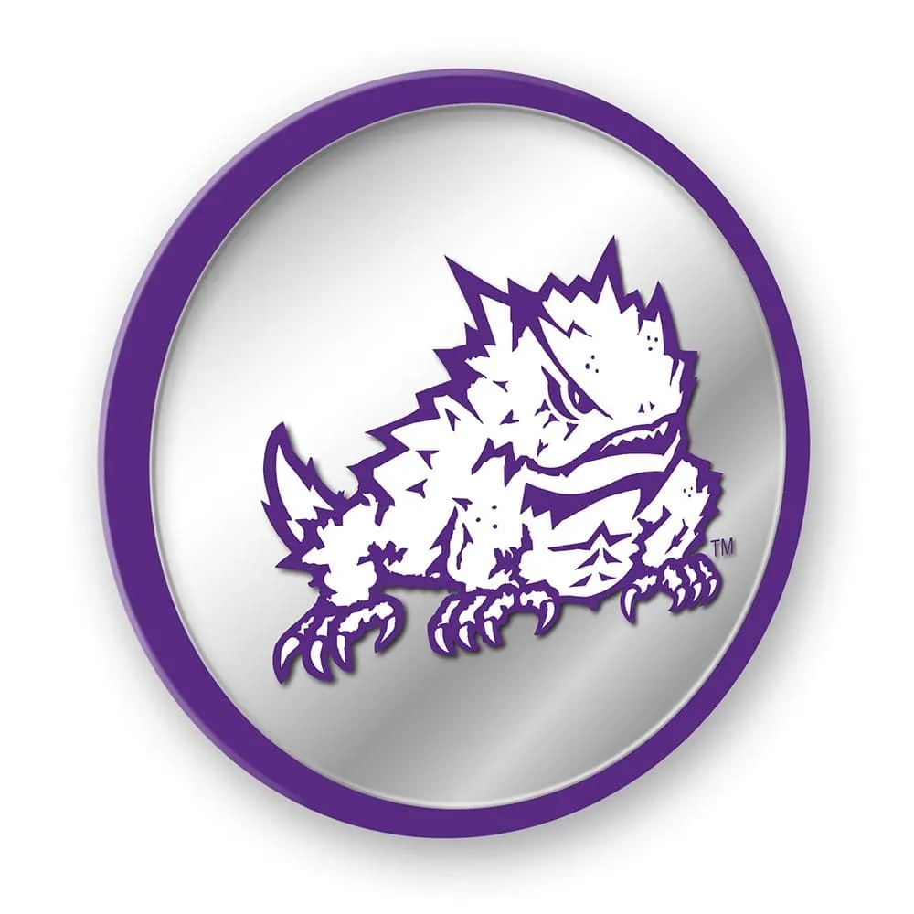 TCU Horned Frogs: Mascot - Modern Disc Mirrored Wall Sign