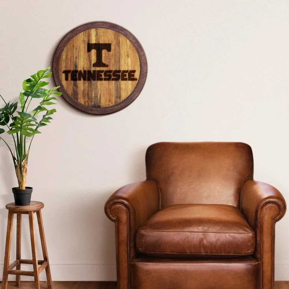 Tennessee Volunteers: Branded "Faux" Barrel Top Sign