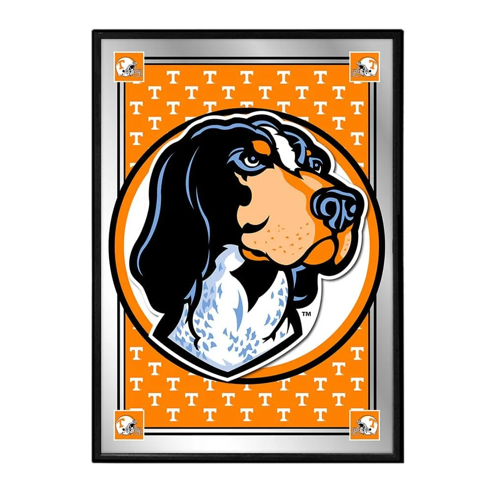 Tennessee Volunteers: Mascot Team Spirit - Framed Mirrored Wall Sign