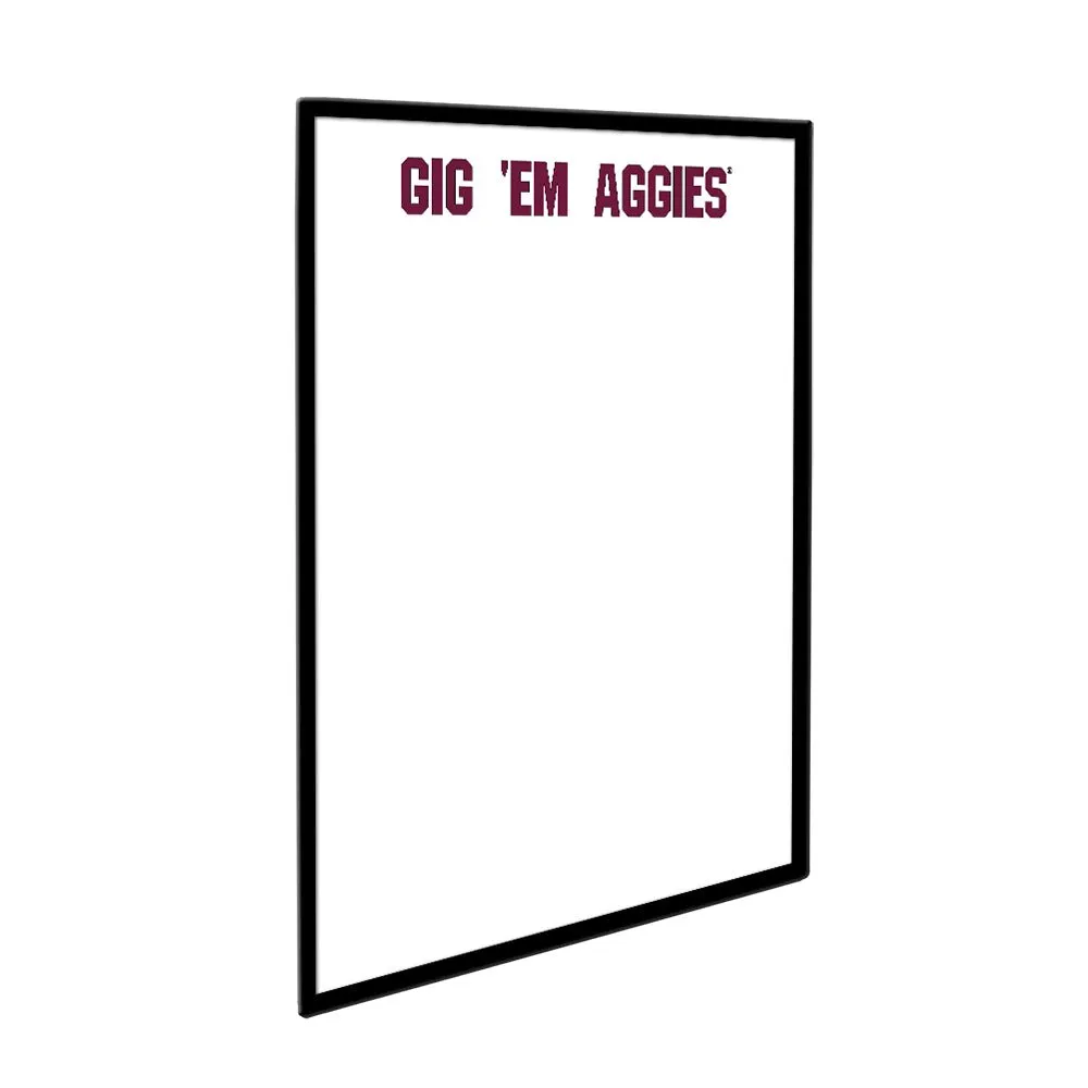 Texas A&M Aggies: Gig Em' Aggies - Framed Dry Erase Board