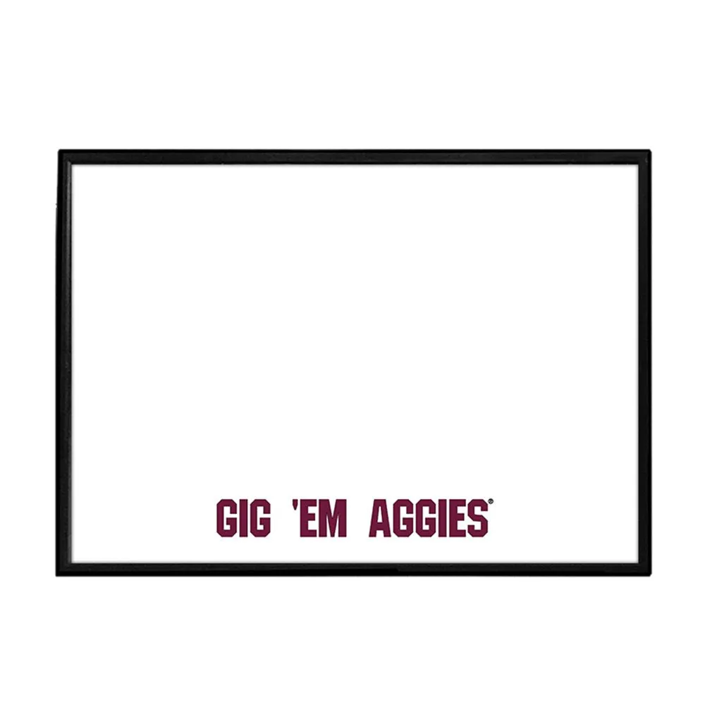 Texas A&M Aggies: Gig Em' Aggies - Framed Dry Erase Board