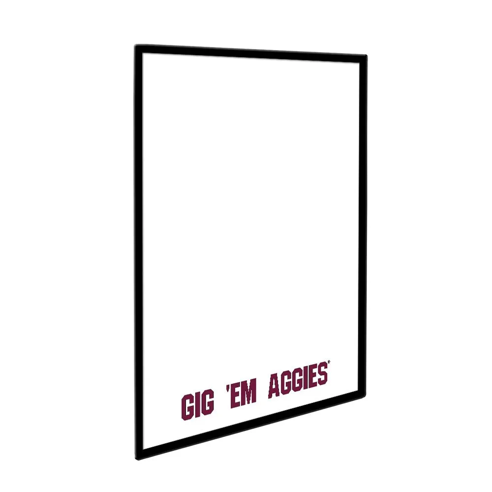 Texas A&M Aggies: Gig Em' Aggies - Framed Dry Erase Board