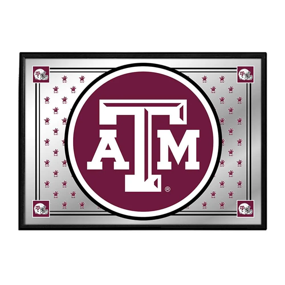 Texas A&M Aggies: Team Spirit - Framed Mirrored Wall Sign