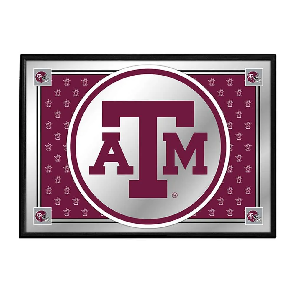 Texas A&M Aggies: Team Spirit - Framed Mirrored Wall Sign