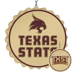 Texas State Bobcats: Bottle Cap Dangler