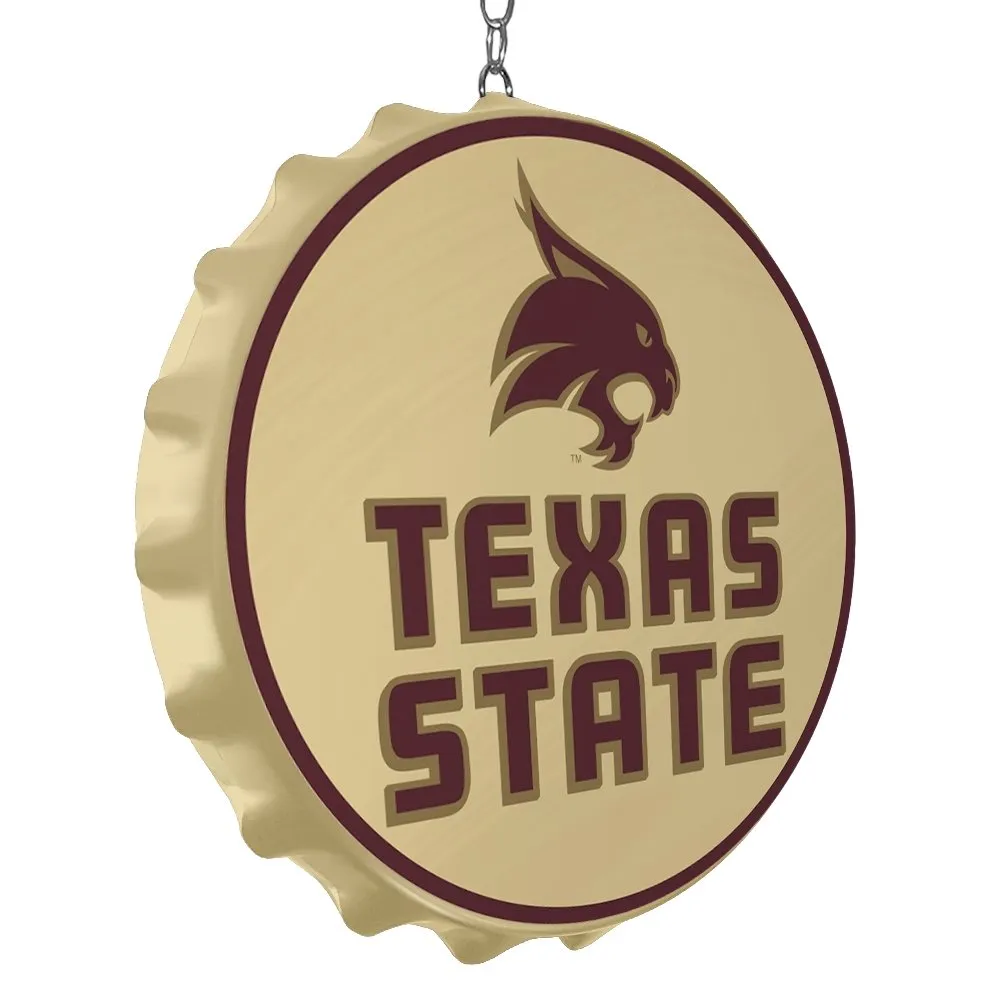 Texas State Bobcats: Bottle Cap Dangler