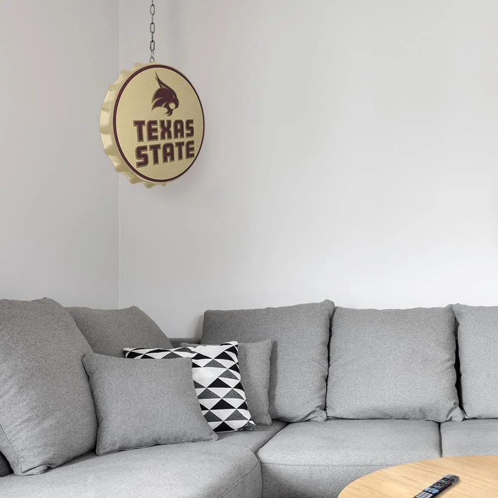 Texas State Bobcats: Bottle Cap Dangler