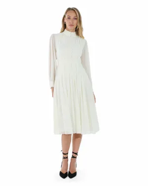 The Classic High Neck Midi Dress