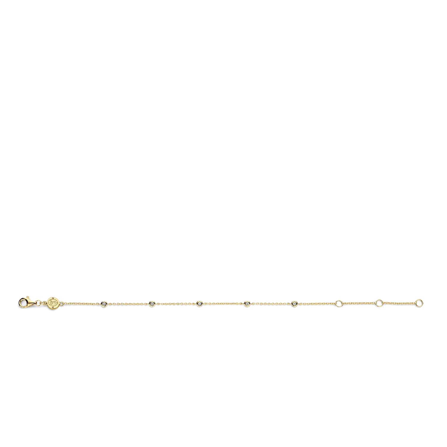 Ti Sento Milano Gold Zirconia By the Yard Bracelet