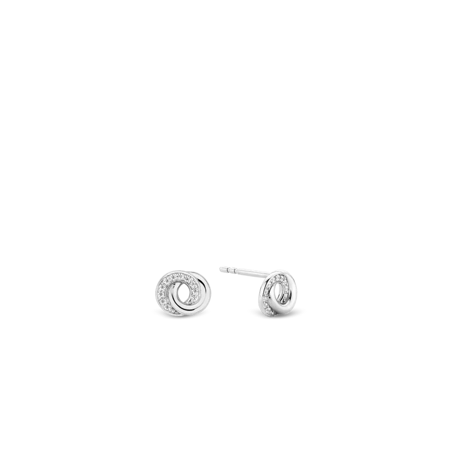 Ti Sento Milano Silver Infinity Studs