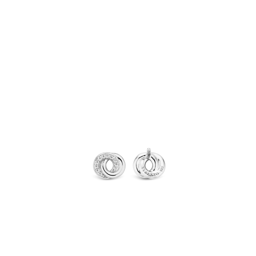 Ti Sento Milano Silver Infinity Studs