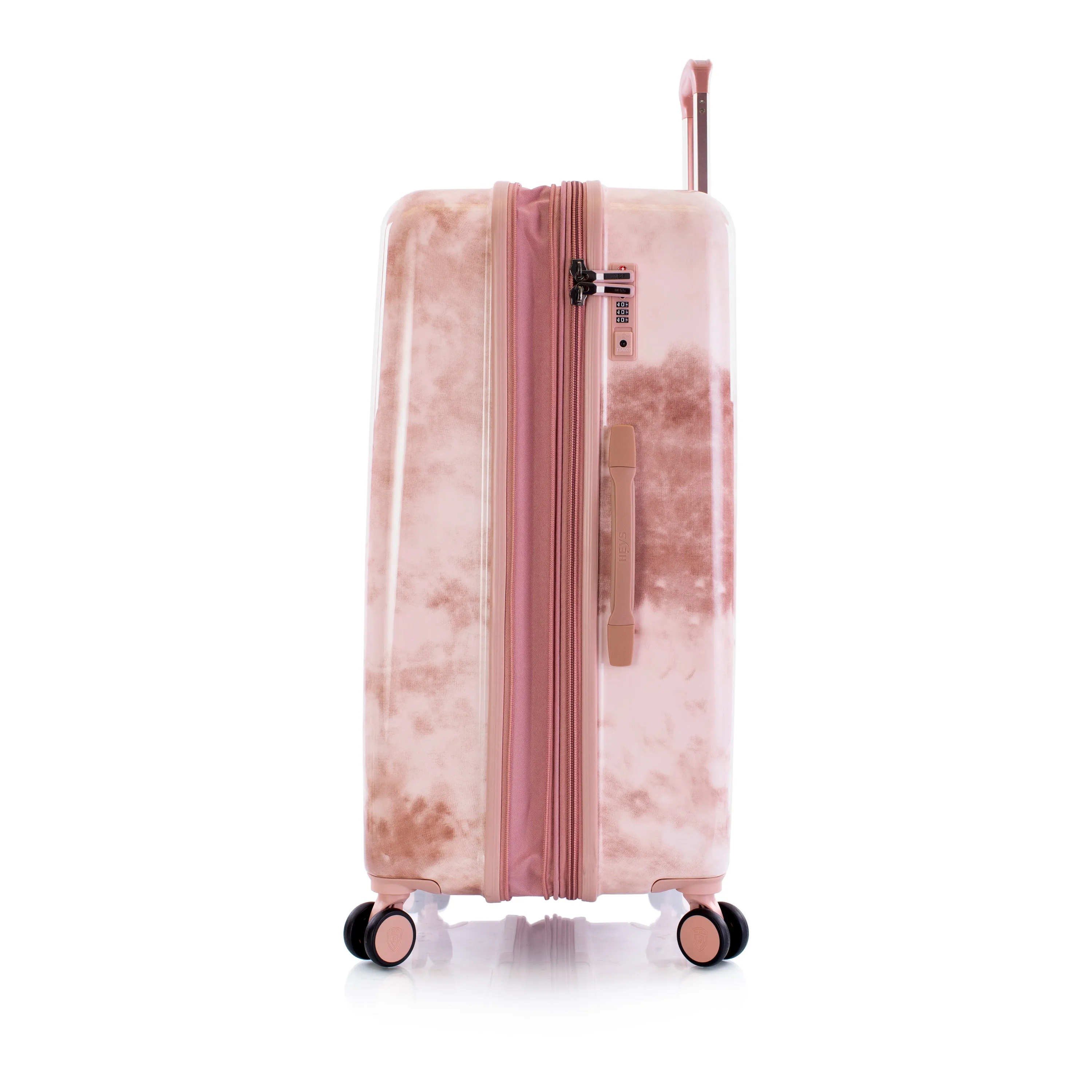 Tie-Dye 30" Large Checked Spinner Luggage