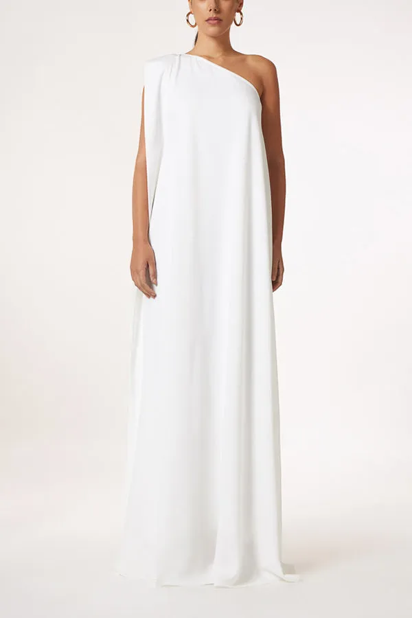 Timeless Charm One Shoulder A-line Elegant Maxi Dress