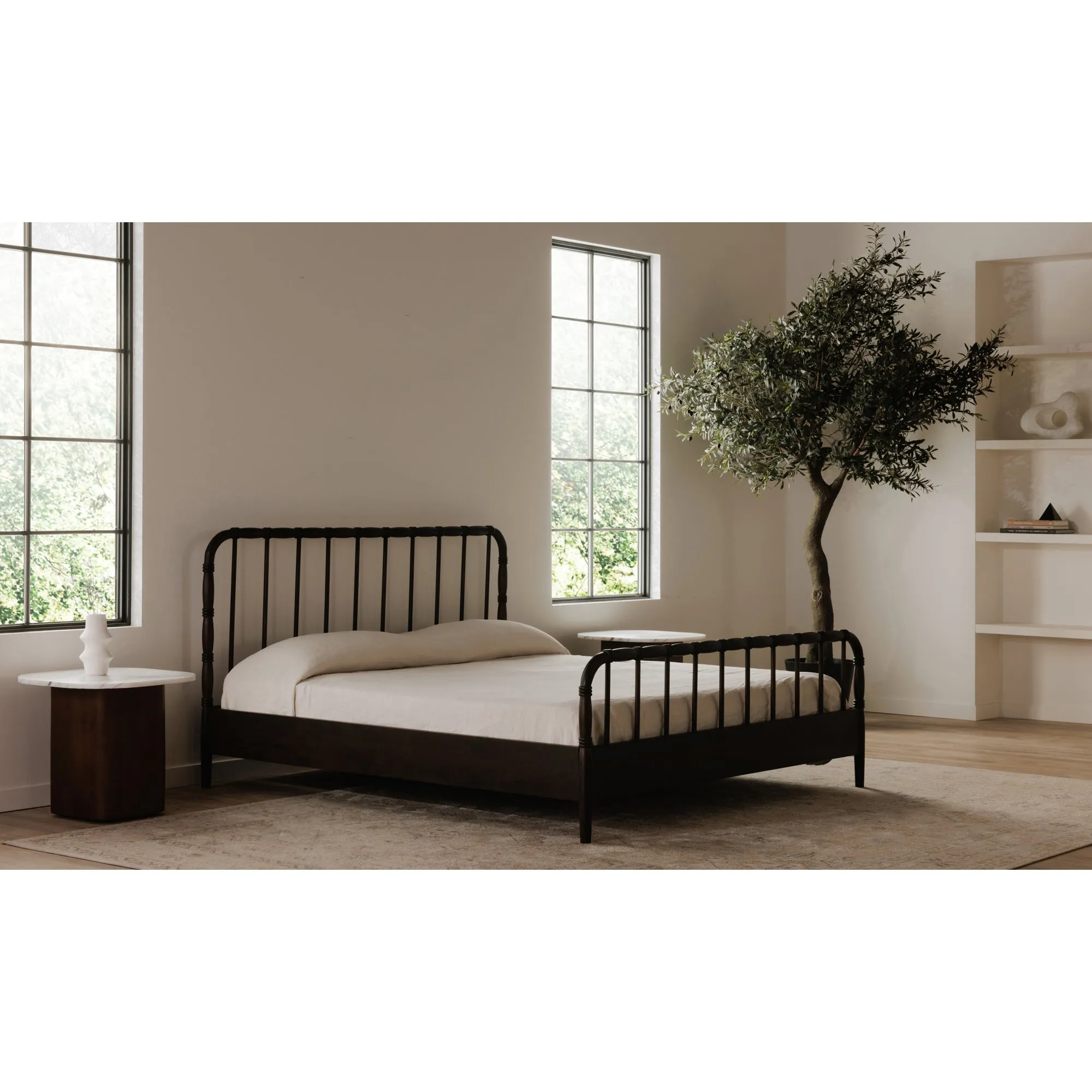 Timeless Elegance Solid Wood Turned Bed